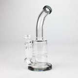 7" Bent neck glass bubbler with Honeycomb diffuser