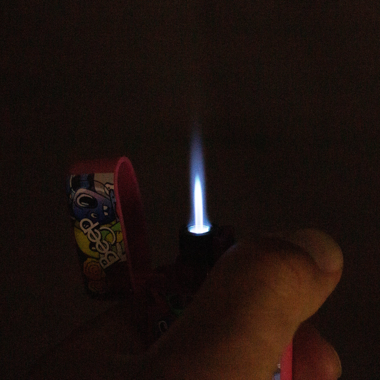 Beep | Refillable jet blue flame lighter Display of 34 [XLC218-2]