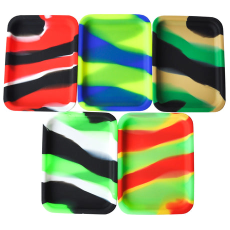 Ezygo | Silicone Rolling Tray Display of 10 [EG-TRAY100] ROLLING ACCESSORIES Slick Lighters