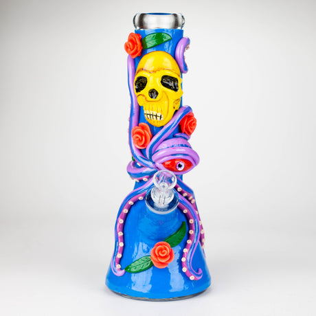 13" Resin 3D Octo-Skull  glass beaker  [DY526]