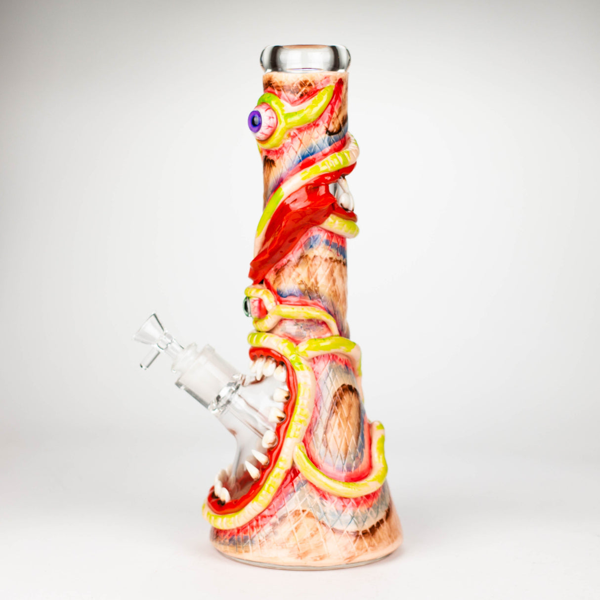 13" Resin 3D artwork 7mm glass beaker water bong [DY525]