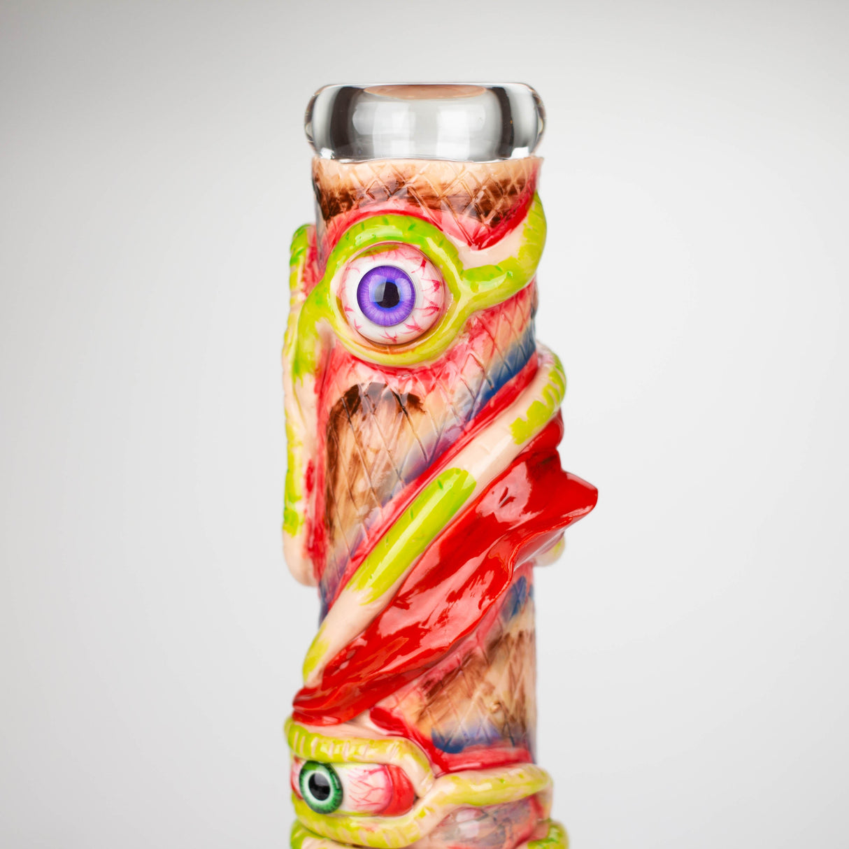 13" Resin 3D artwork 7mm glass beaker water bong [DY525]