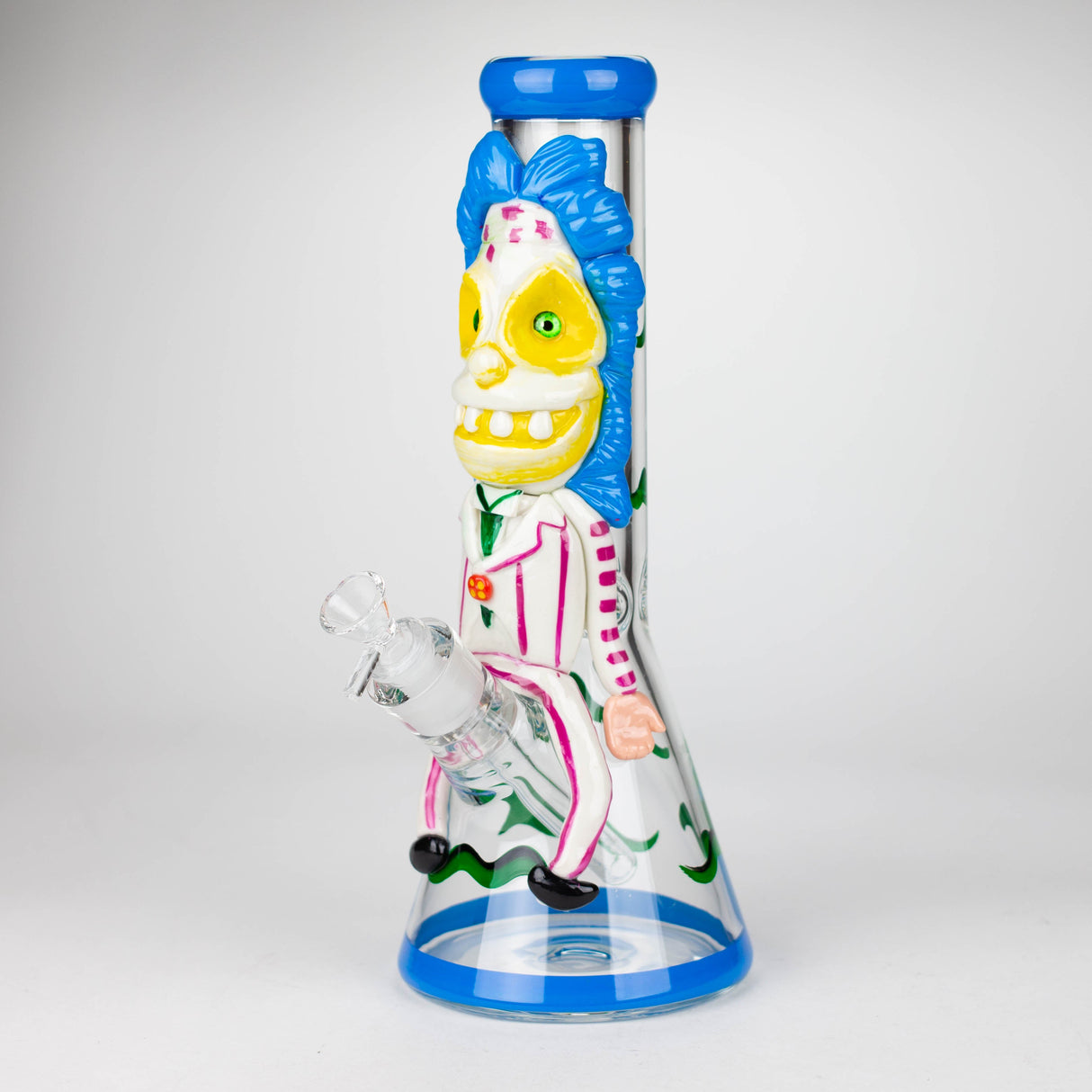 13" Resin 3D artwork 7mm Clown glass beaker  [DY511]