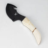 TheBoneEdge | 8.5" Skinner Stainless Steel Full tang Hunting Knife with Leather Sheath [9044] Fixed Blade Knife Canadian Distributor