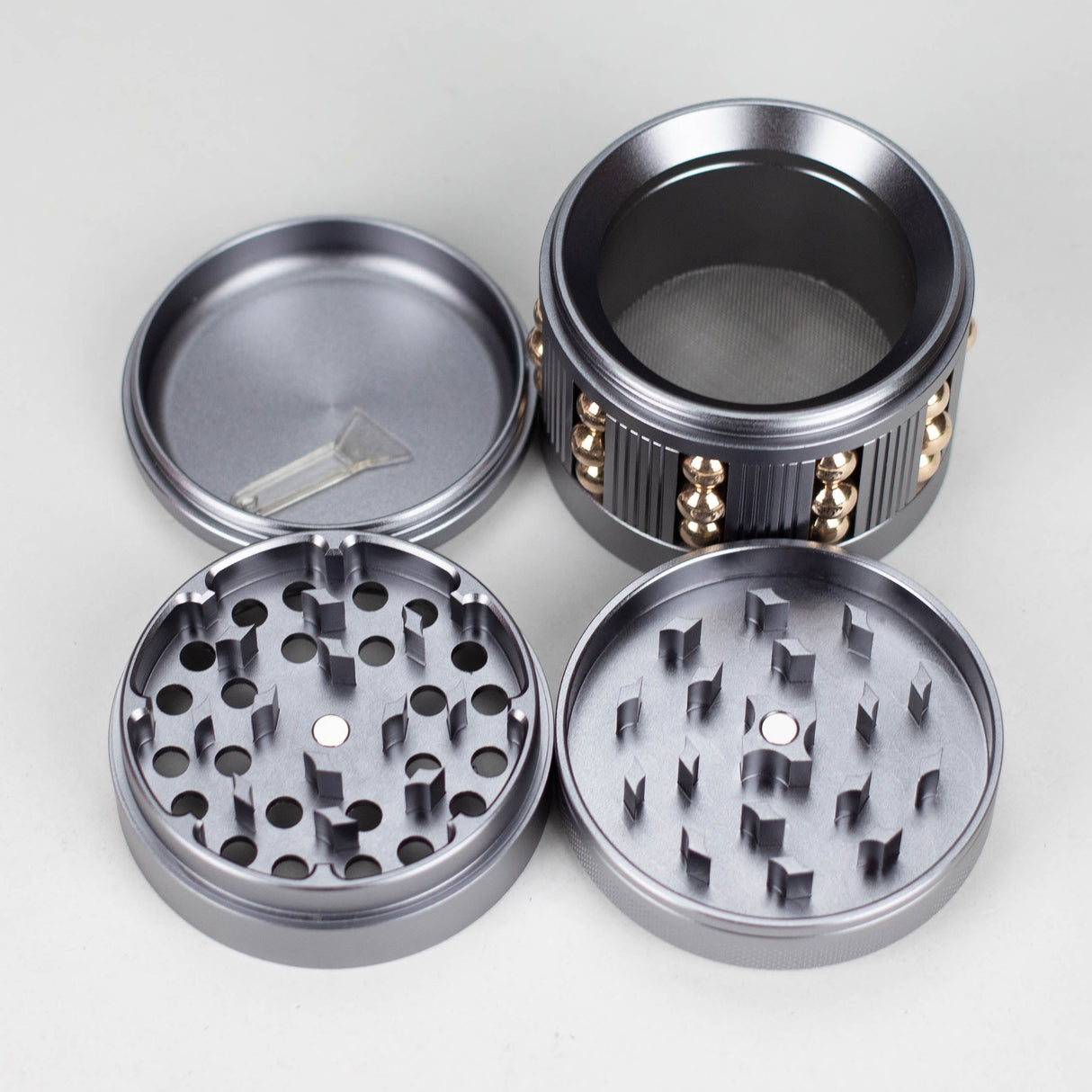 Xtreme | 75mm Aluminium Grinder 4 Layers Box of 6 [G1473]