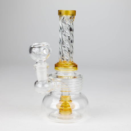 6" Swirl glass bong with water diffuser