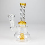 6" Swirl glass bong with water diffuser