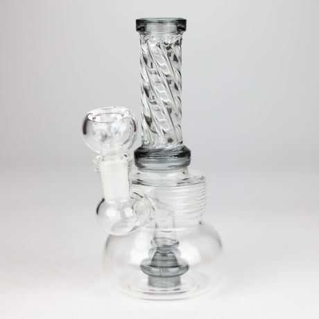 6" Swirl glass bong with water diffuser