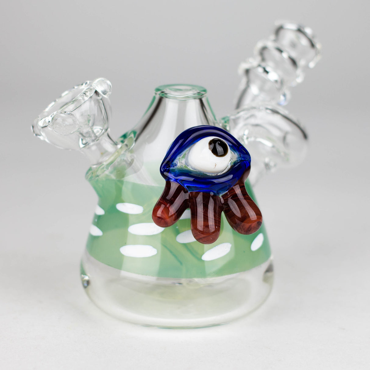 4" Cone bubbler with eye decoration-Assorted