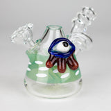 4" Cone bubbler with eye decoration-Assorted