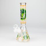 9"  Glow In The Dark 4mm glass bong [S60]