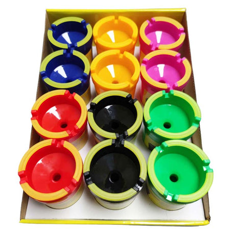 Jumbo  Butt Color Bucket Extinguishing Ashtray  Box of 12_0