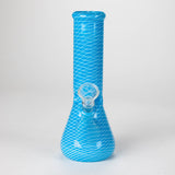8" web designed assorted color beaker glass bong Glass Bong Bongzie Smokes
