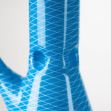 8" web designed assorted color beaker glass bong Glass Bong Bongzie Smokes