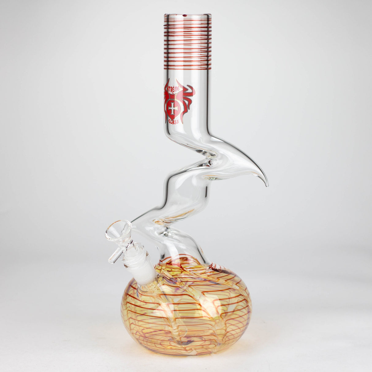 Xtreme | 12" Zig Zag glass water bong [AK822]