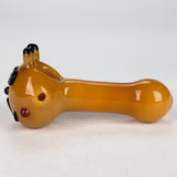 4" Cat design thick glass pipe [XTR1034]