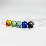 5.5" GLASS Skull oil burnerpipe [AC238-S]