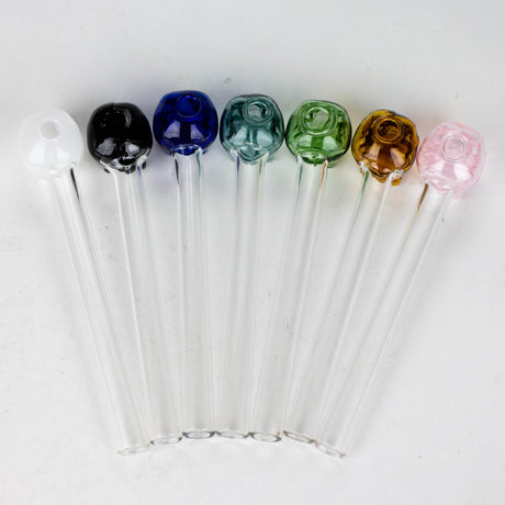 5.5" GLASS Skull oil burnerpipe [AC238-S]