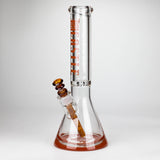 Castle Glassworks | 14" Color Logo Beaker Bong [C-005]