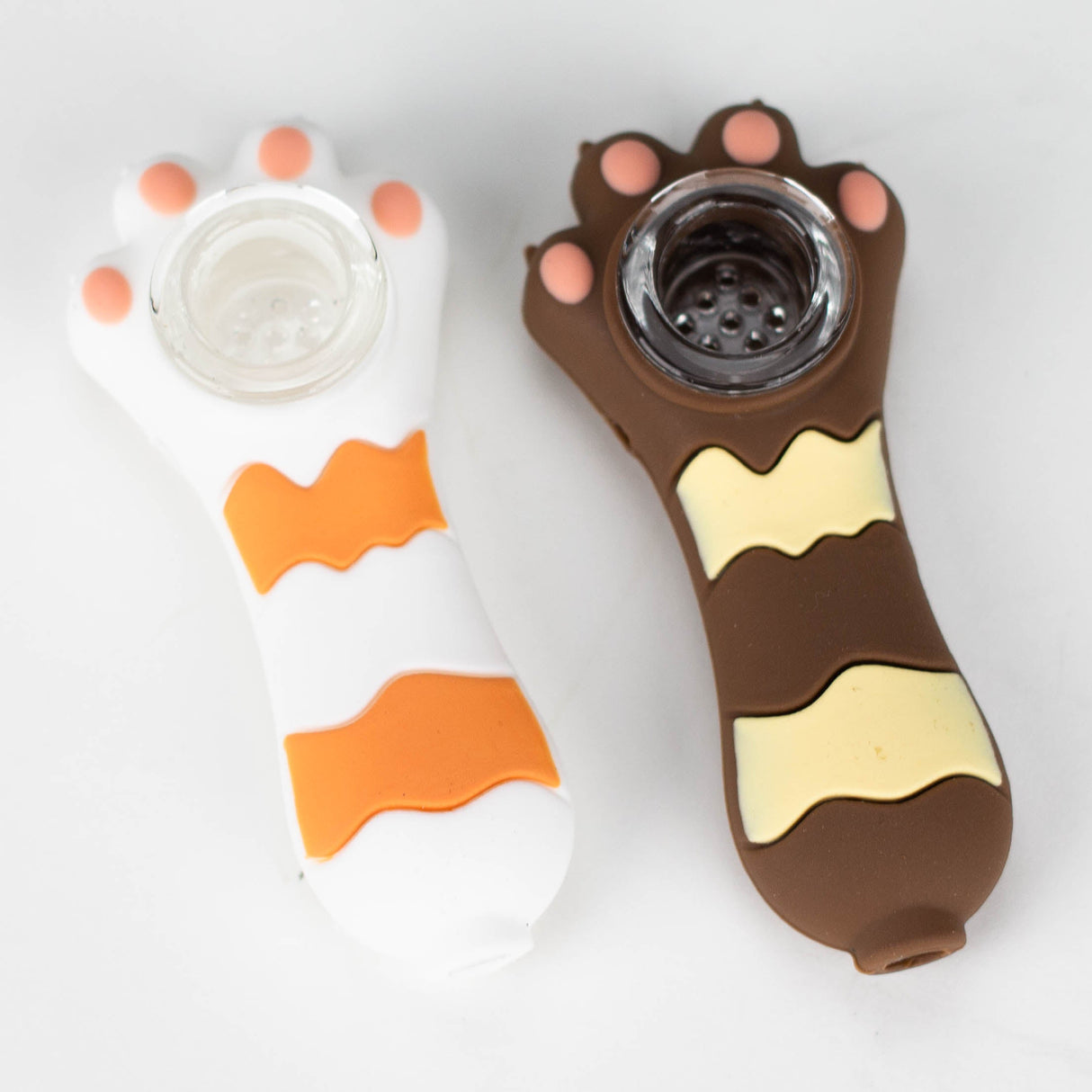 3.2" Silicone cat paw hand pipe