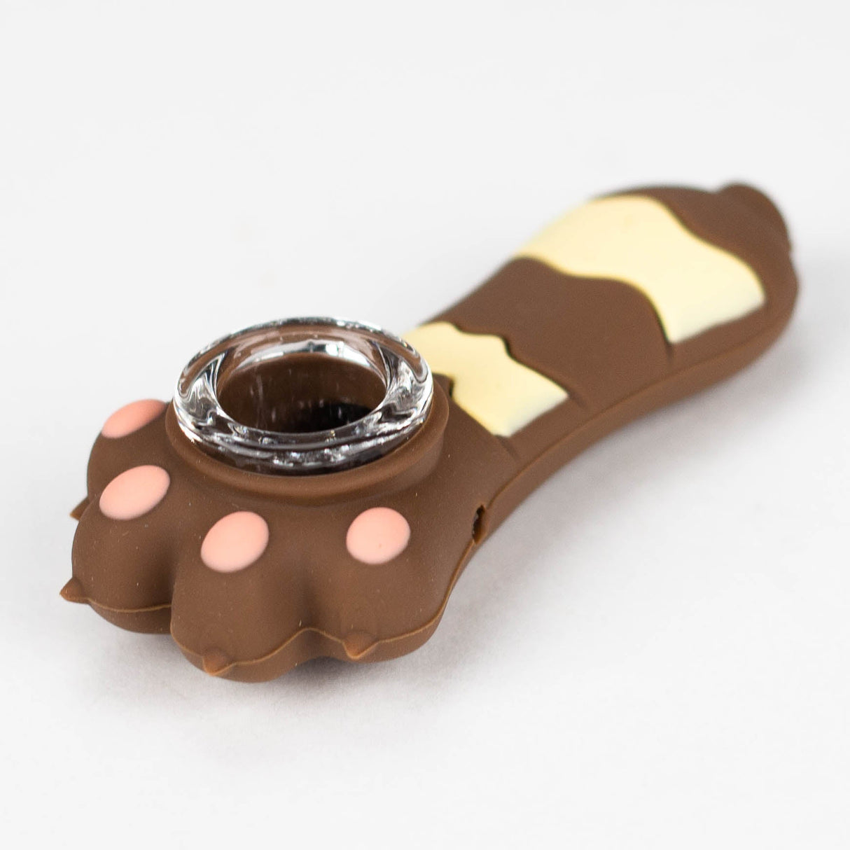 3.2" Silicone cat paw hand pipe