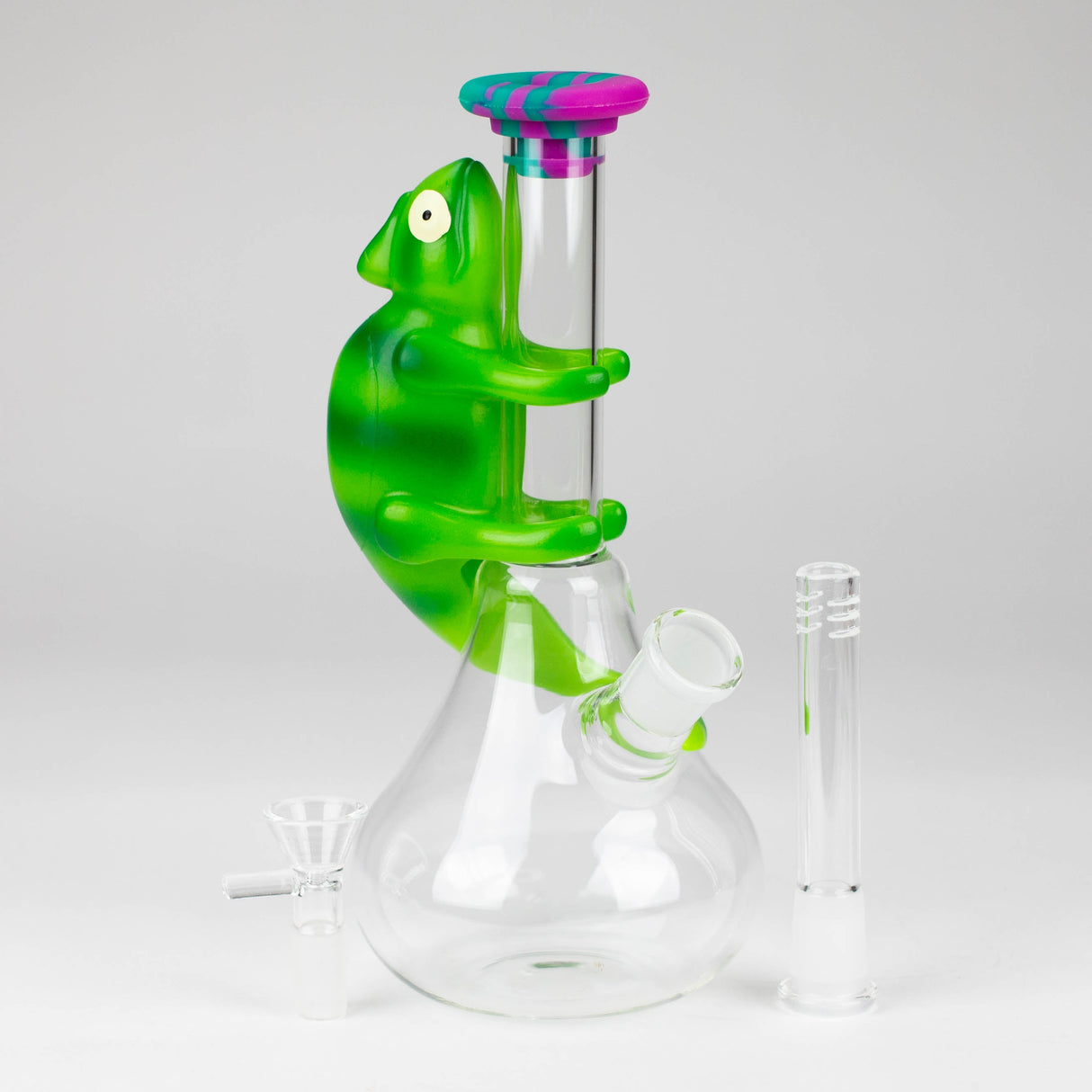 8.5" chameleon glass beaker water pipe