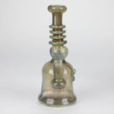 8" marble design multi color glass water bong