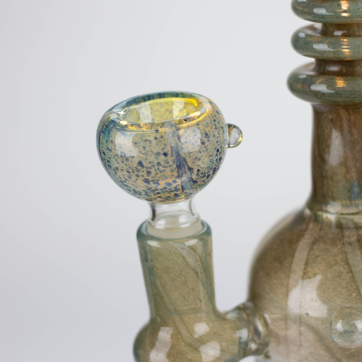 8" marble design multi color glass water bong