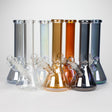 10" Solid Color Eletroplate Glass Beaker Bong Glass Bong 777 Smoke