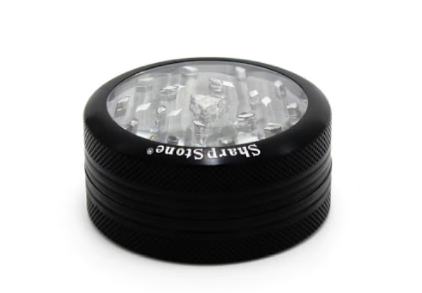 SHARPSTONE CLEAR TOP 2 PIECE HERB GRINDER - 2.2" [ GRI906 ]_1