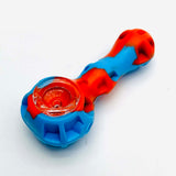 Silicone Honeycomb Handpipe Assorted Colours Jar of 20 Pieces