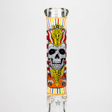 16" Glow in the dark 9mm glass water bong [GBT2301]