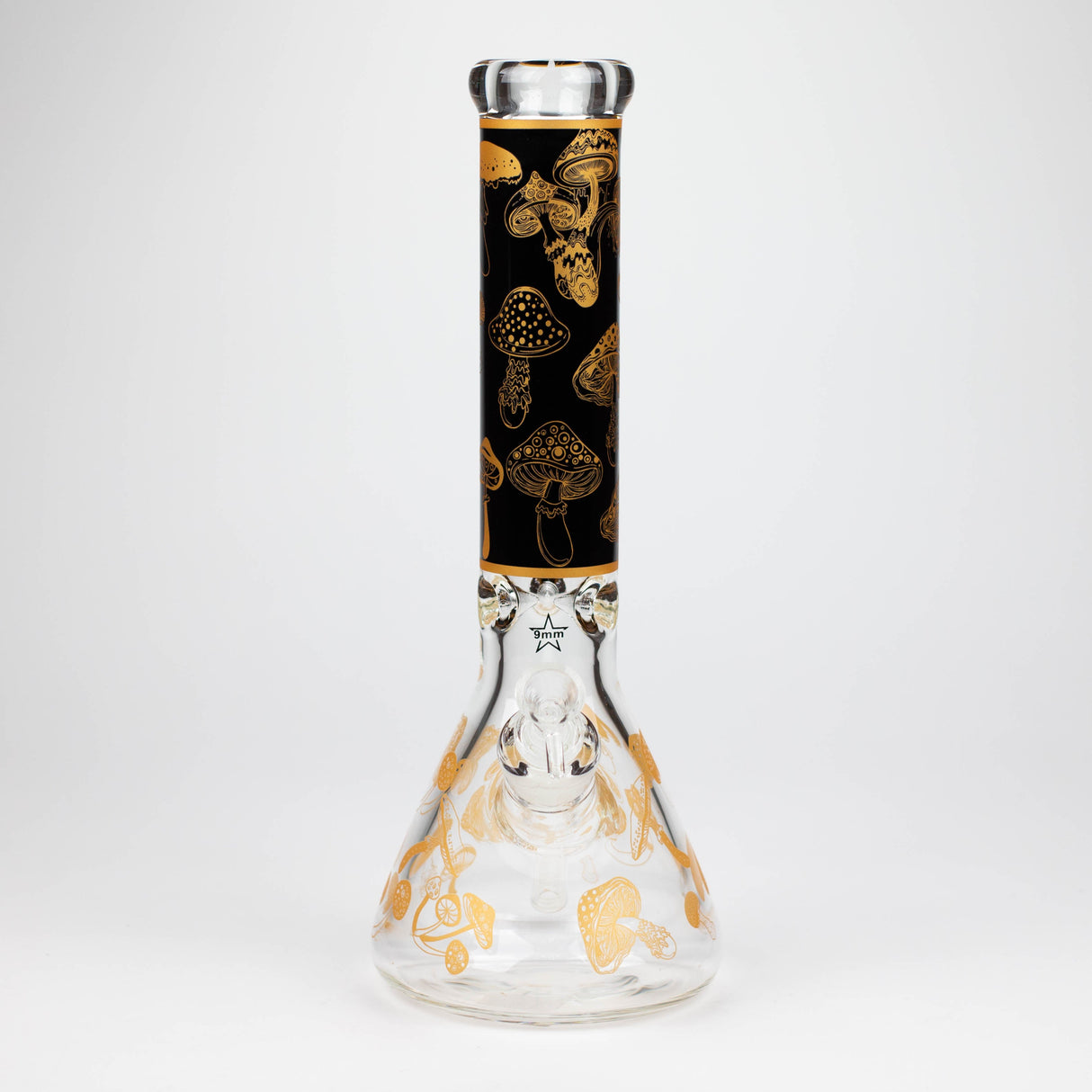 14" Mushroom 9mm glass water bong [GBT2303]