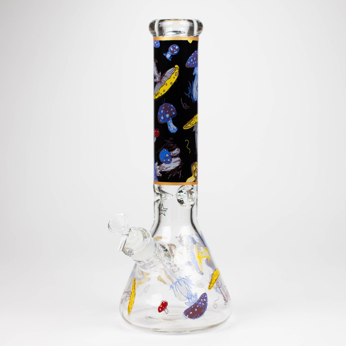 14" Mushroom 9mm glass water bong [GBT2303]