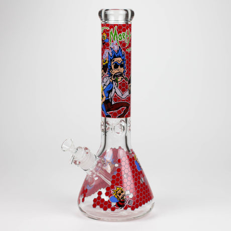 14" RM Cartoon 9mm glass water bong [GBT2118]