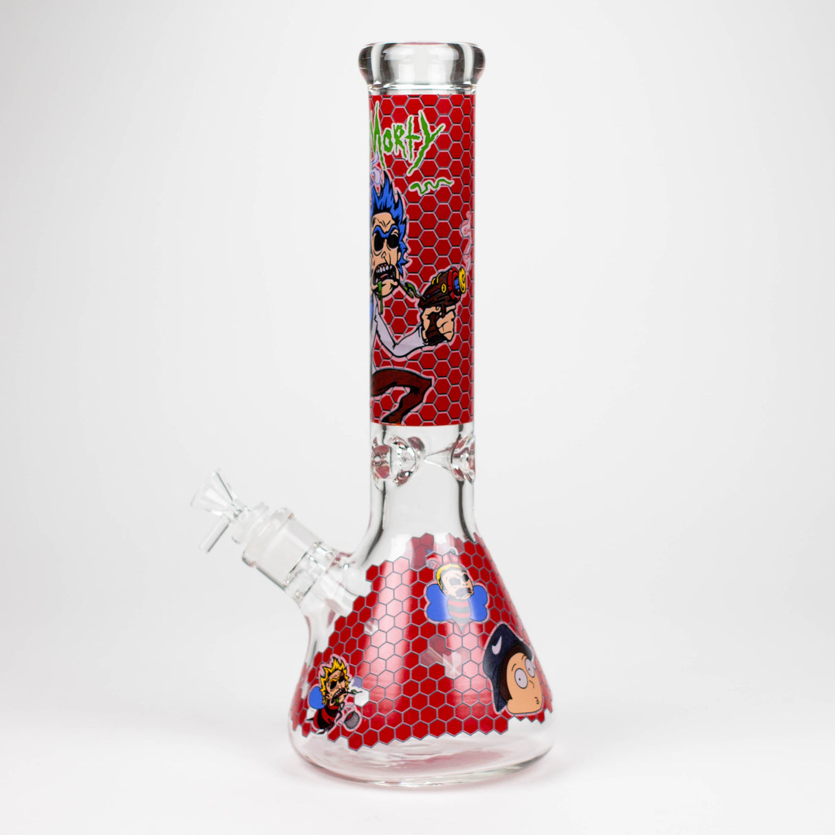 14" RM Cartoon 9mm glass water bong [GBT2118]