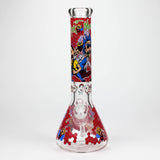 14" RM Cartoon 9mm glass water bong [GBT2118]