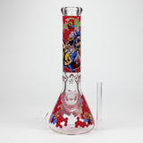 14" RM Cartoon 9mm glass water bong [GBT2118]