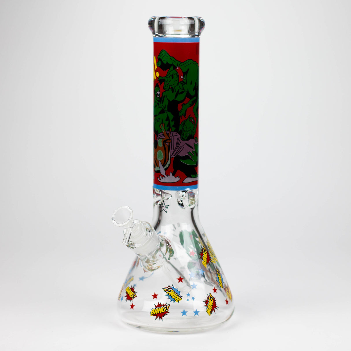 14" SD Cartoon 9mm glass water bong [GBT2112]