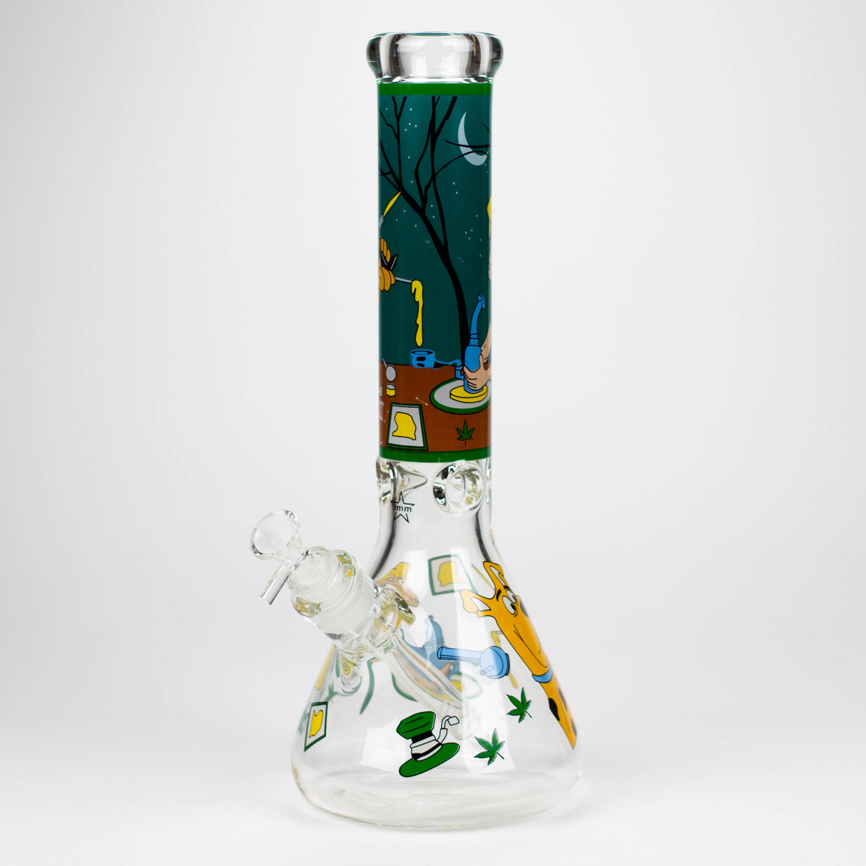 14" SD Cartoon 9mm glass water bong [GBT2112]