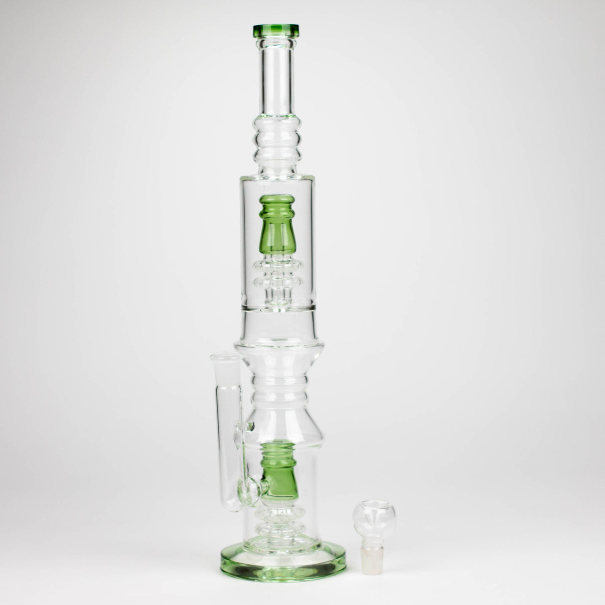 18" Glass water bong with Percolator and Diffuser