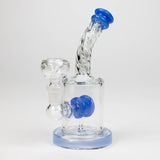 6" Twist glass bent neck glass bong with diffuser