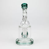 6" Twist glass bent neck glass bong with diffuser