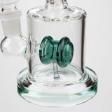 6" Twist glass bent neck glass bong with diffuser