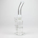 11" Color accented glass bong with honeycomb diffuser-Assorted Glass Bong Bongzie Smokes