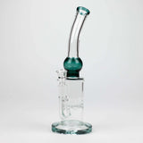 11" Color accented glass bong with honeycomb diffuser-Assorted Glass Bong Bongzie Smokes