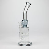 11" Color accented glass bong with honeycomb diffuser-Assorted Glass Bong Bongzie Smokes
