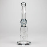 11" Color accented glass bong with honeycomb diffuser-Assorted Glass Bong Bongzie Smokes