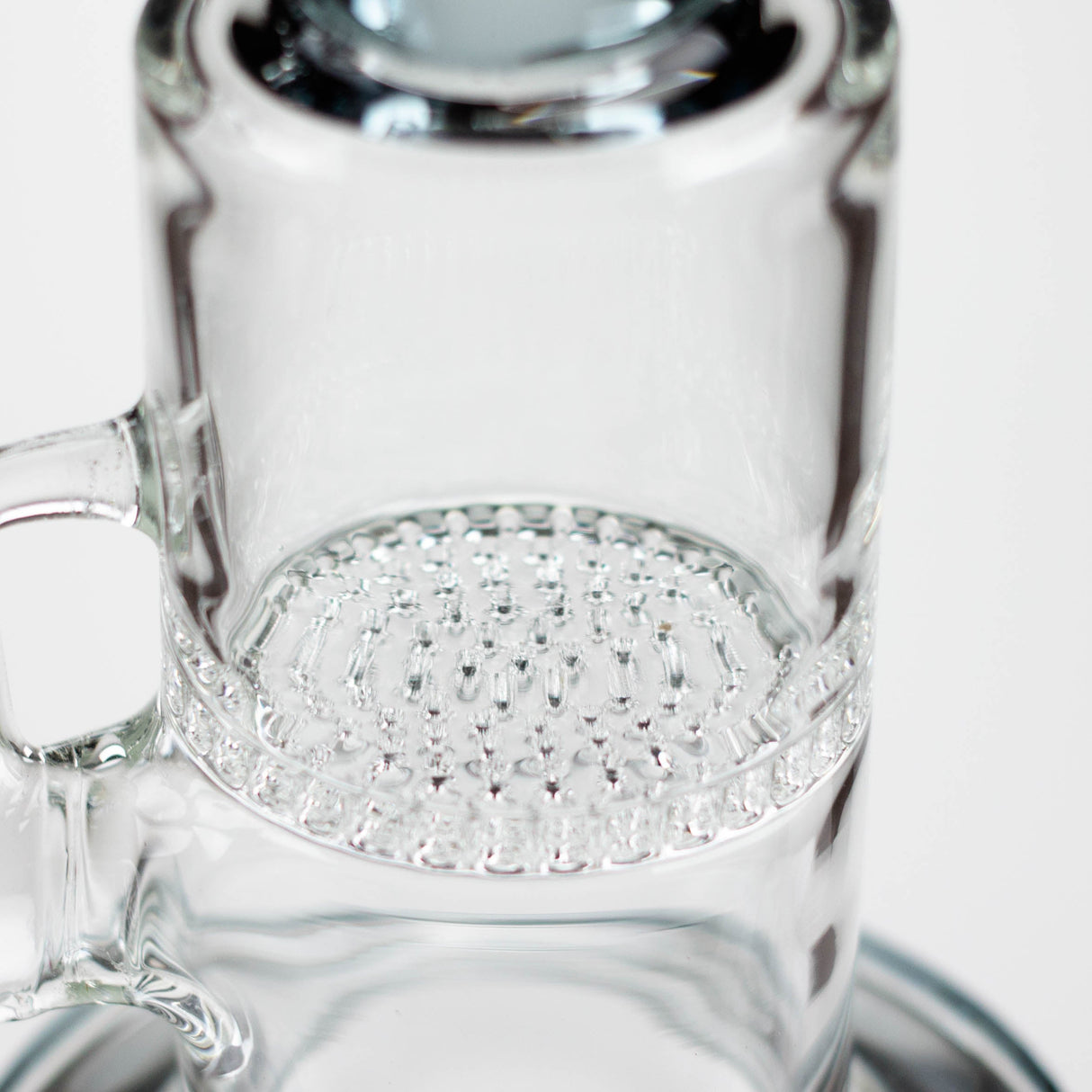 11" Color accented glass bong with honeycomb diffuser-Assorted Glass Bong Bongzie Smokes