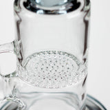 11" Color accented glass bong with honeycomb diffuser-Assorted Glass Bong Bongzie Smokes